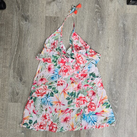 Lucky Brand Women's V-Neck Ruffle Swing Dress - Picture 3 of 6